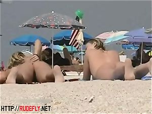 blonde model nudist on the bare beach hidden cam vid