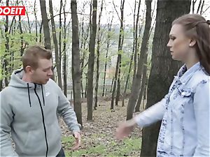 LETSDOEIT - super-steamy nubile Gets disciplined For peeing Outside